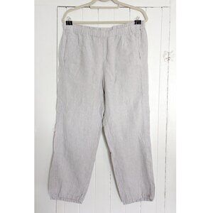 J.Jill Grey Linen Pants Medium
